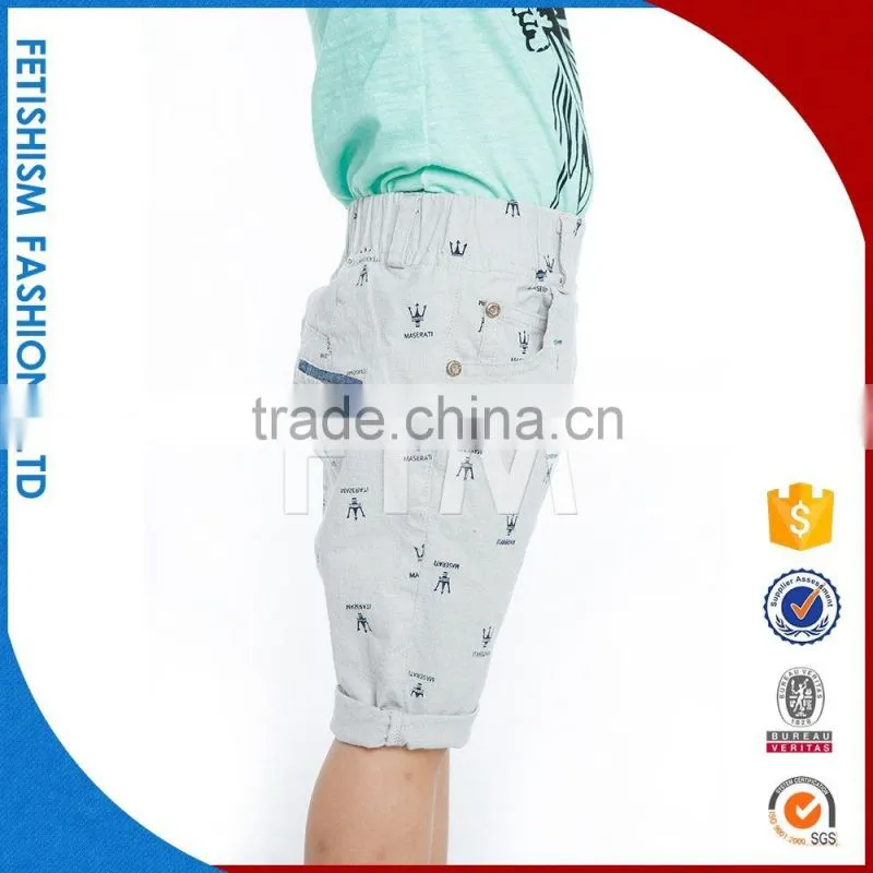 Popular Wholesale custom fabric cotton football short mesh summer cheap boys shorts pull on pattern