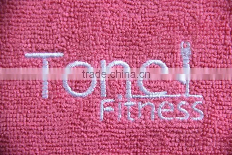 100% polyester non-slip microfiber yoga towel / micorfiber towel mat with PVC