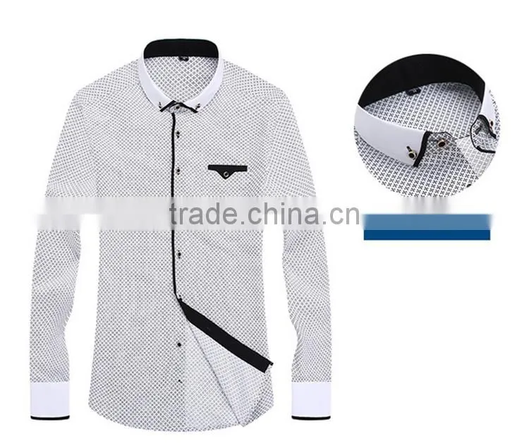 In stock alibaba china shirt manufacturer full size printing long sleeve fashionable fancy printed rounded hem cotton t-shirt