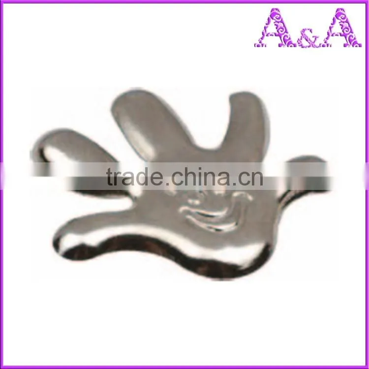 Metal prong ring snap button