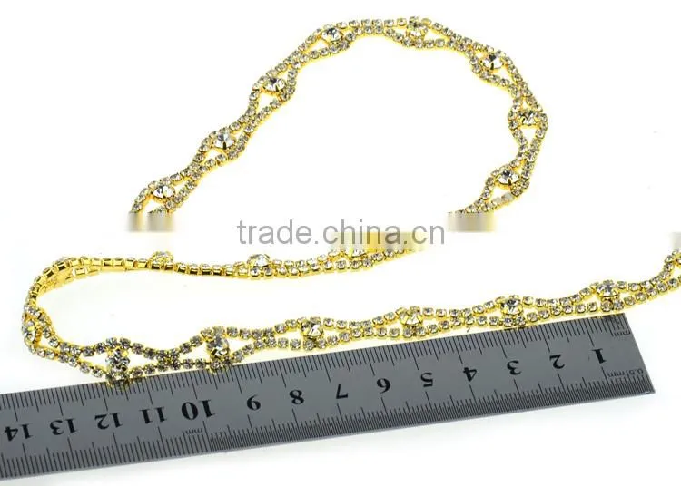 Decorative Chains For Clothes Roll Rhinestone Cup Chains