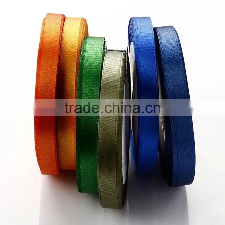 Decorative Ptined Polyester Satin Ribbon With Logo