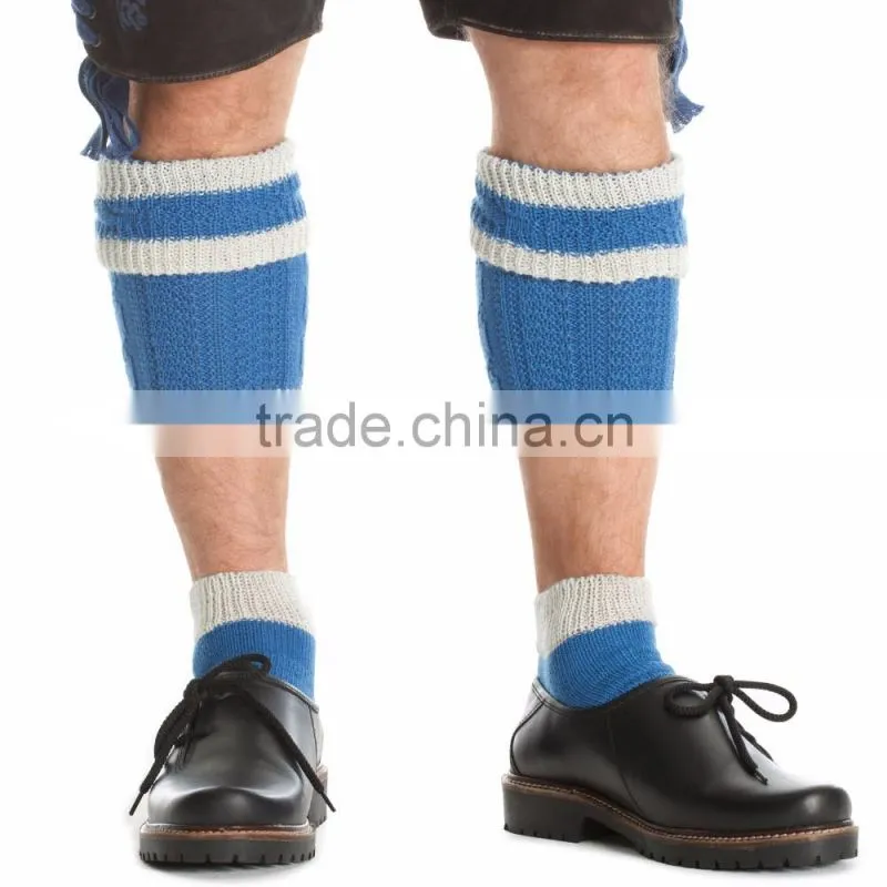 Bavarian Short Sock (Beige- Green ) two piece