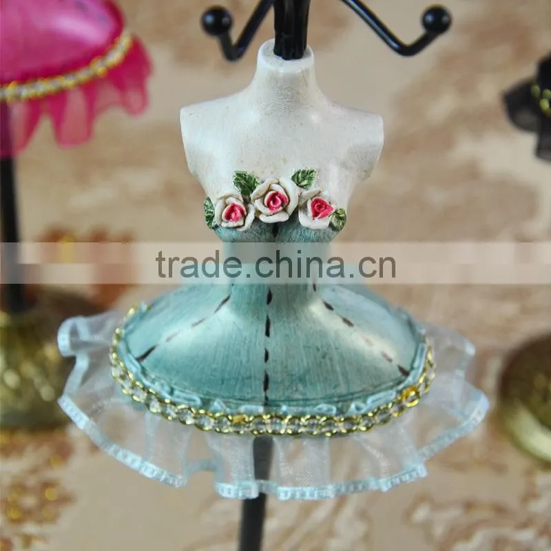Girl Dress Jewelry Earring Necklace Display Stand,Ring Bracelet Jewelry Holder Organizer