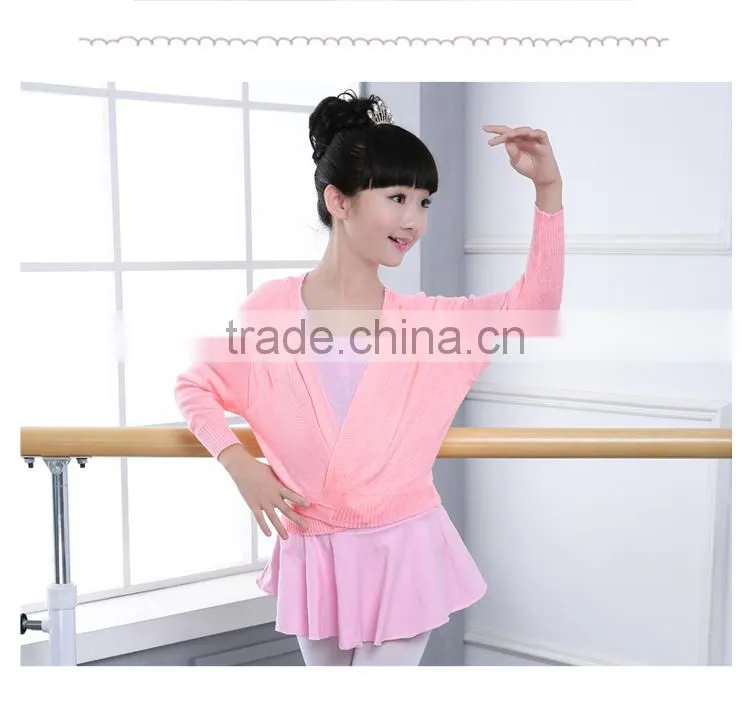 Wrap Knitted Ballet Crossover Leotard Coat Ballet Dance Sweater