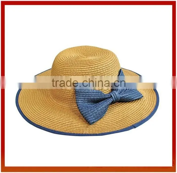 2016 Natural Stylish Wide Brim Women Straw Hat /Natural Crochet Straw Hats For Girls/Fashion Beach Cap Sun Hat Summer Straw Hat