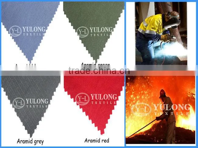 China yulong factory supply permanent fire resistant aramid 3A fabric