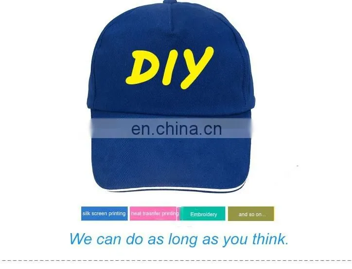 factory cheap full colors custom embroidered logo caps and hats