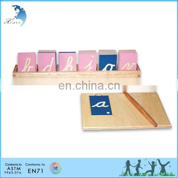 Educational montessori intellectual alphabet design wooden alphabet letters teaching fancy letters alphabet
