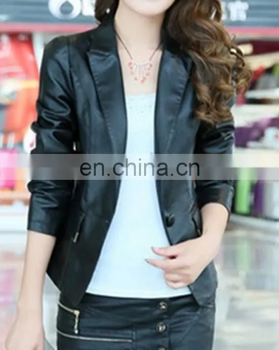 New Arrival Fashion Formal PU Leather Suit For Women
