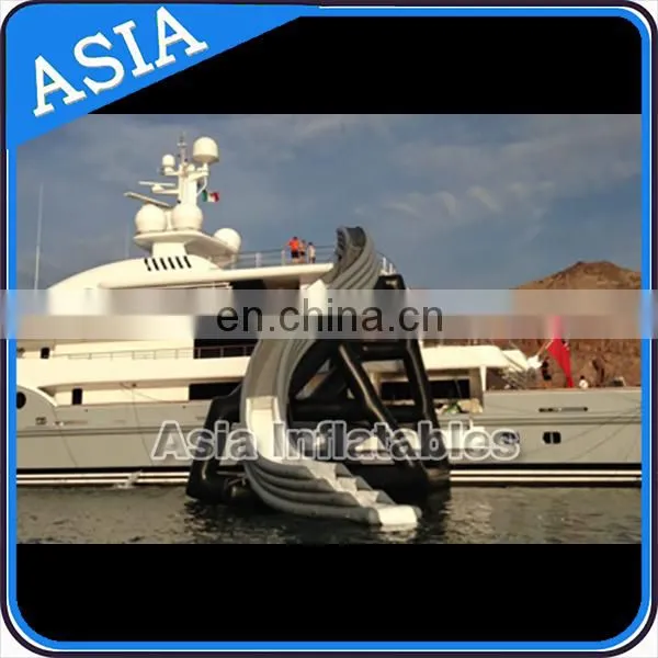 Customized High Quality Yacht Inflatable Slide/Giant Inflatable Yacht Water Slide for sale
