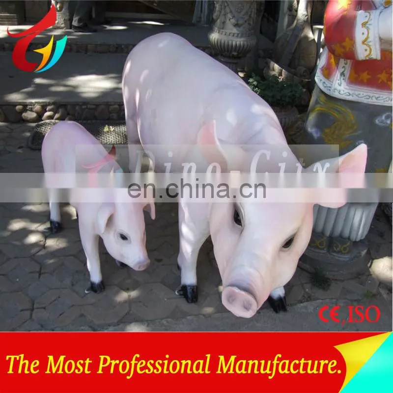 Customized Fiberglass Smulational pig statue