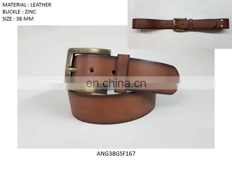 Top Grain Leather belt manufacturer, top grain leather belt exporter