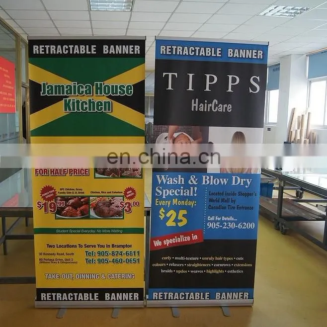 custom advertising roll up banner stand