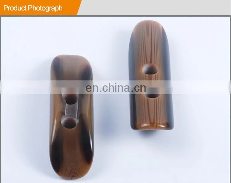 Buffalo Horn Toggle Button Garments button Resin Button BP40524