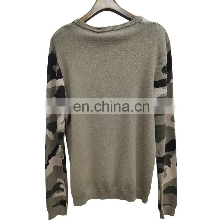 DiZNEW Cashmere Camo Sweater For Male Wholesale Mens Apparel