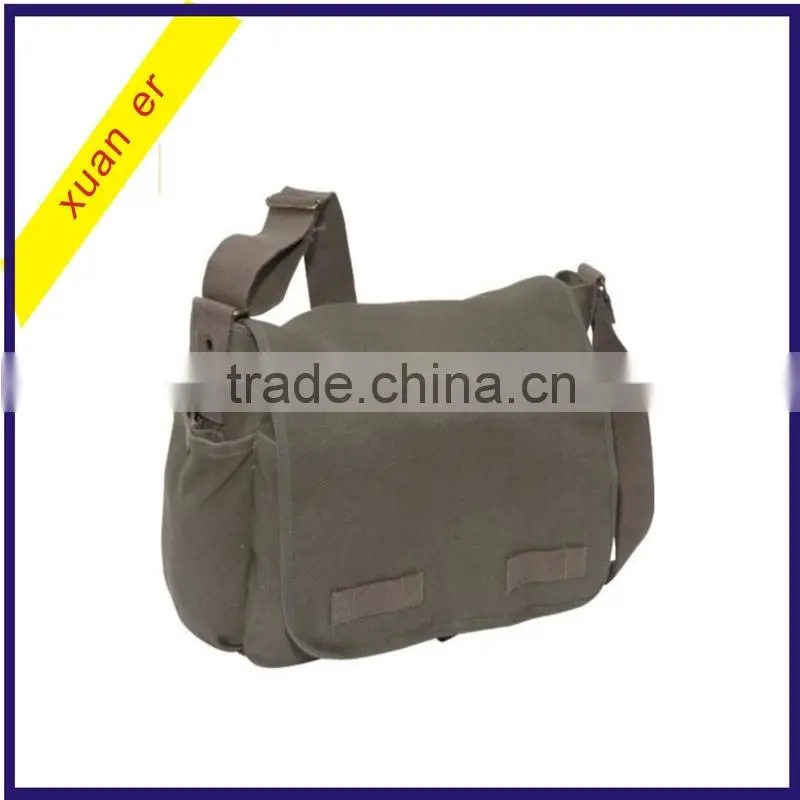 2016 Hot selling fashion classic canvas messenger bag for men