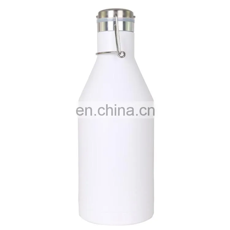 2L wholesale large sports portable stainless steel water bottle vacuum cup