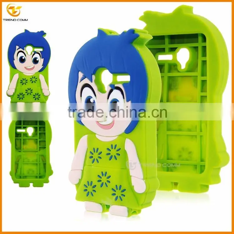 new fashion cute little girls silicon soft cover case for alcatel