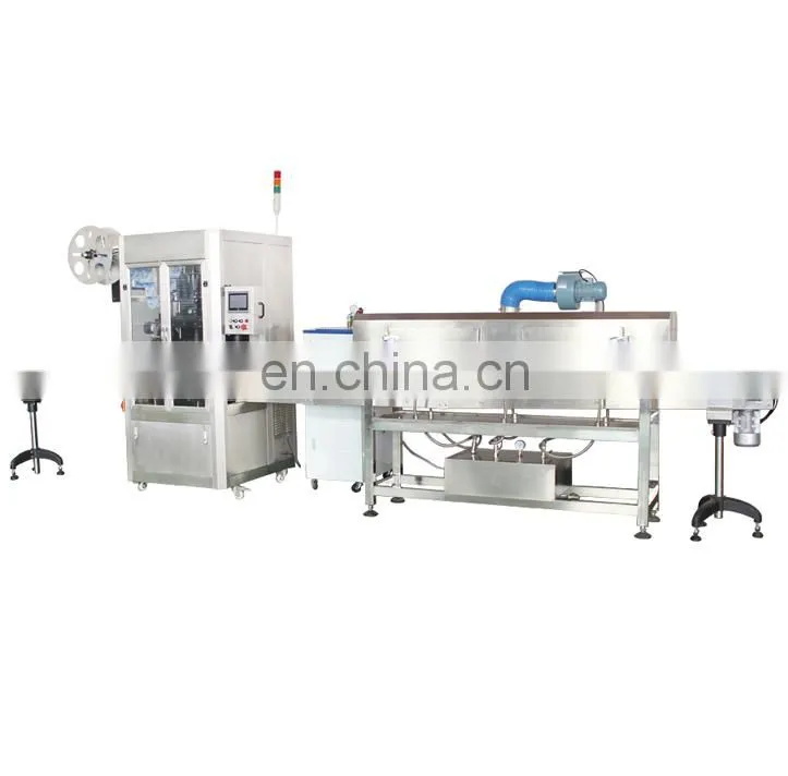 automatic sleeving and shrinking labeling machine for bottle jar