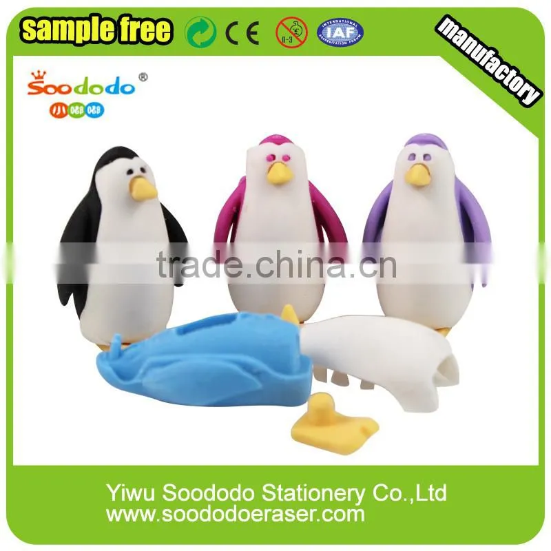 3D puzzle panda eraser set