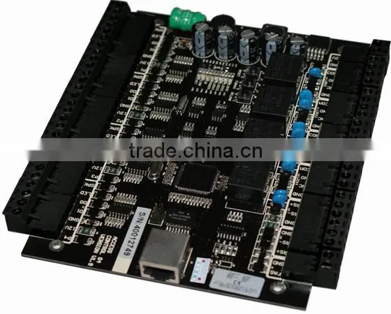 Multi-function 30000 online records tcp/ip rs485 protocol access control panel with metal case power supply