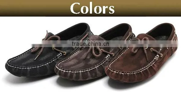 hot sale leather moccasin shoe for men