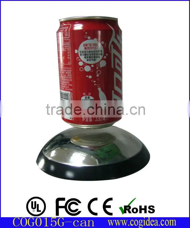 magnetic levitating pop display cigarette box floating and turning for advertisement