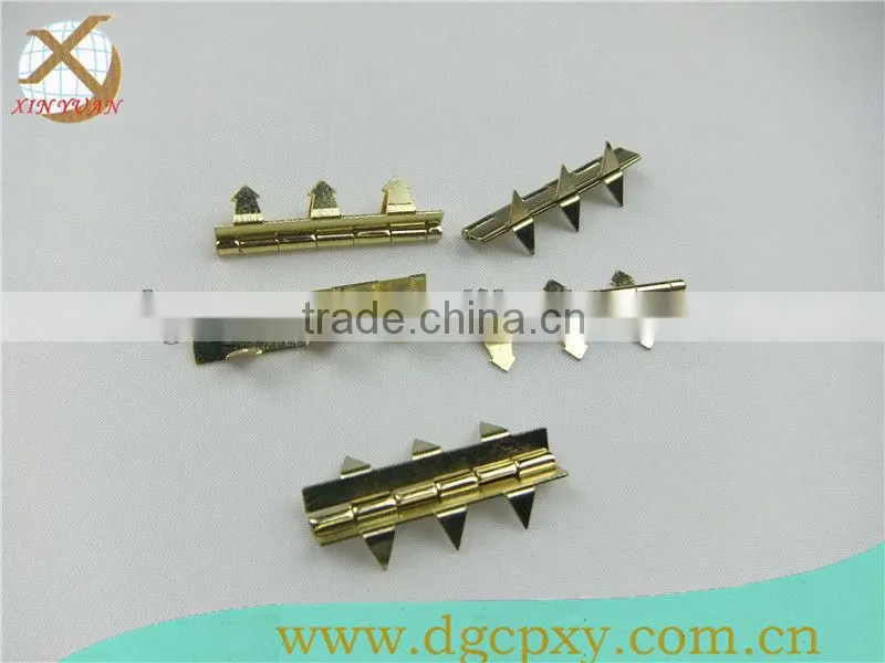 golden small box metal hinge for cigar wooden box