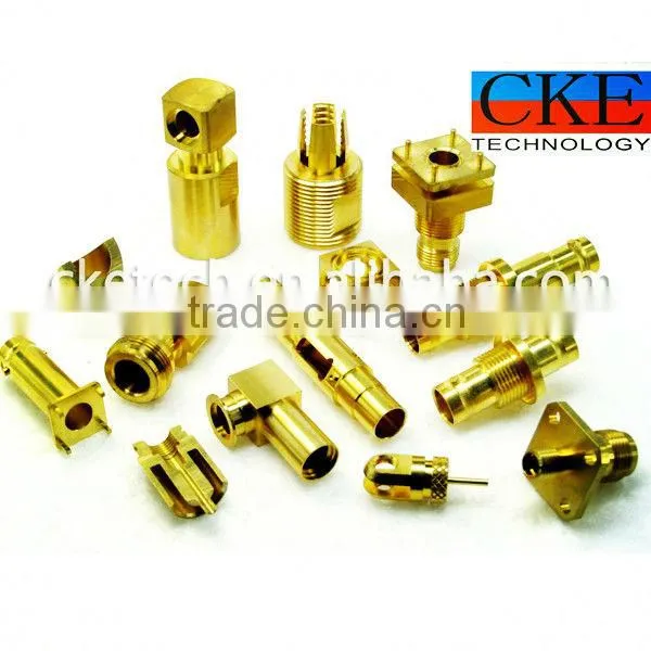Precision OEM Brass Knurling Lathe Machining Union Fitting Parts