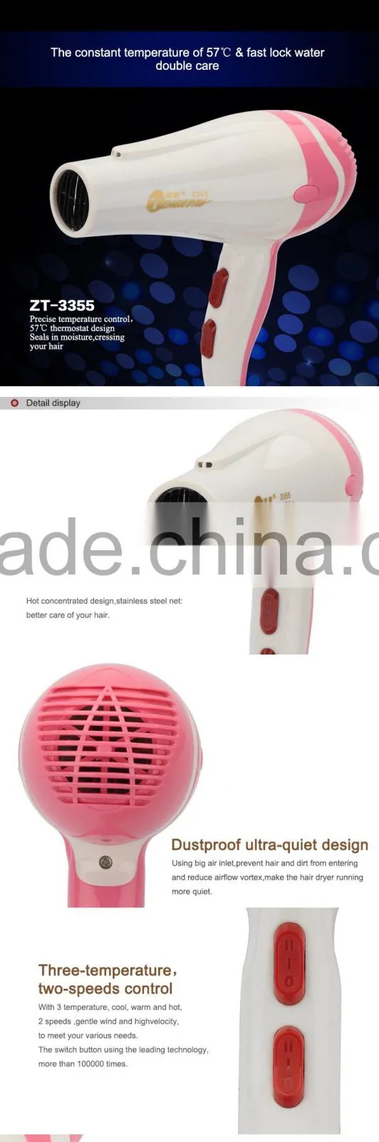 Quick Dry Hair Blower EMC Hair Dryer with SAA Certification