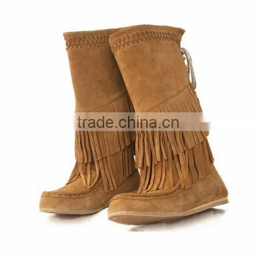 cow skin leather for long boots leather