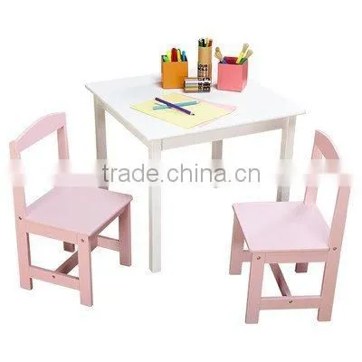High quality hot selling kid's wooden table and chairs classroom desk and chair