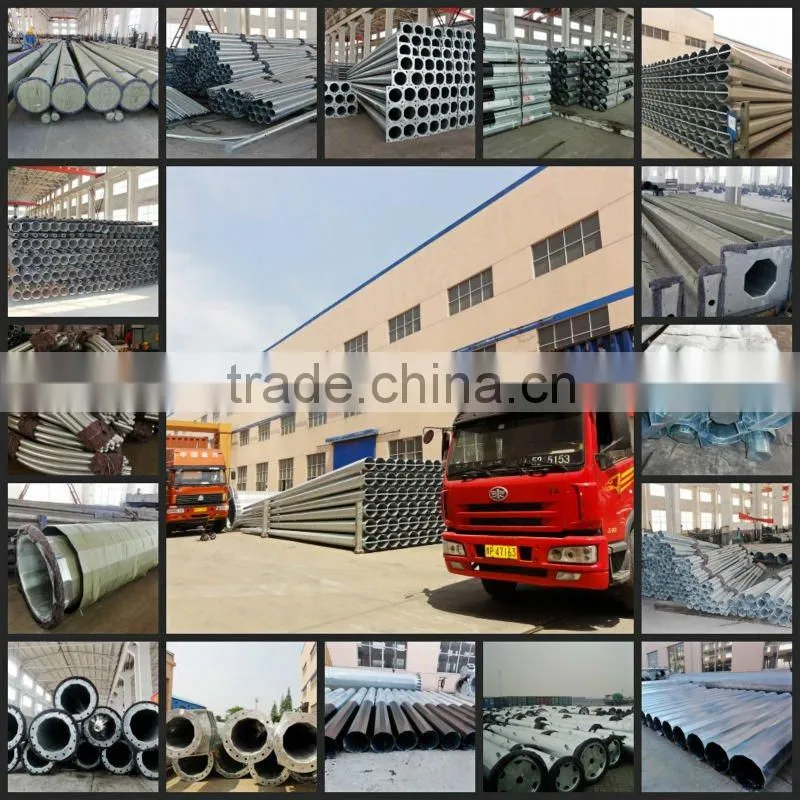 High way steel traffic signal pole