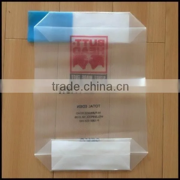 Laminated Polypropylene Valve Bag , PP Woven construction copper concentrate bags