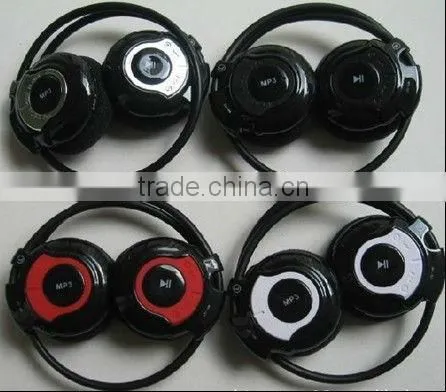 Fashionable unique design headset sport digital mp3 player