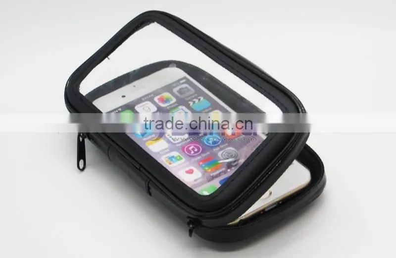 Waterproof Rotating Bicycle Motor Bike Handle Bar Pouch Holder Case For Mobile Phone