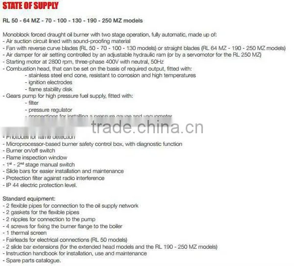 Boiler Burner Heavy Oil Burner