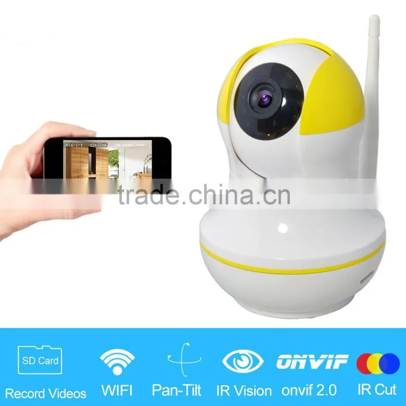CE ROHS FCC approval two way talk cctv camera wifi ip camera with night vision