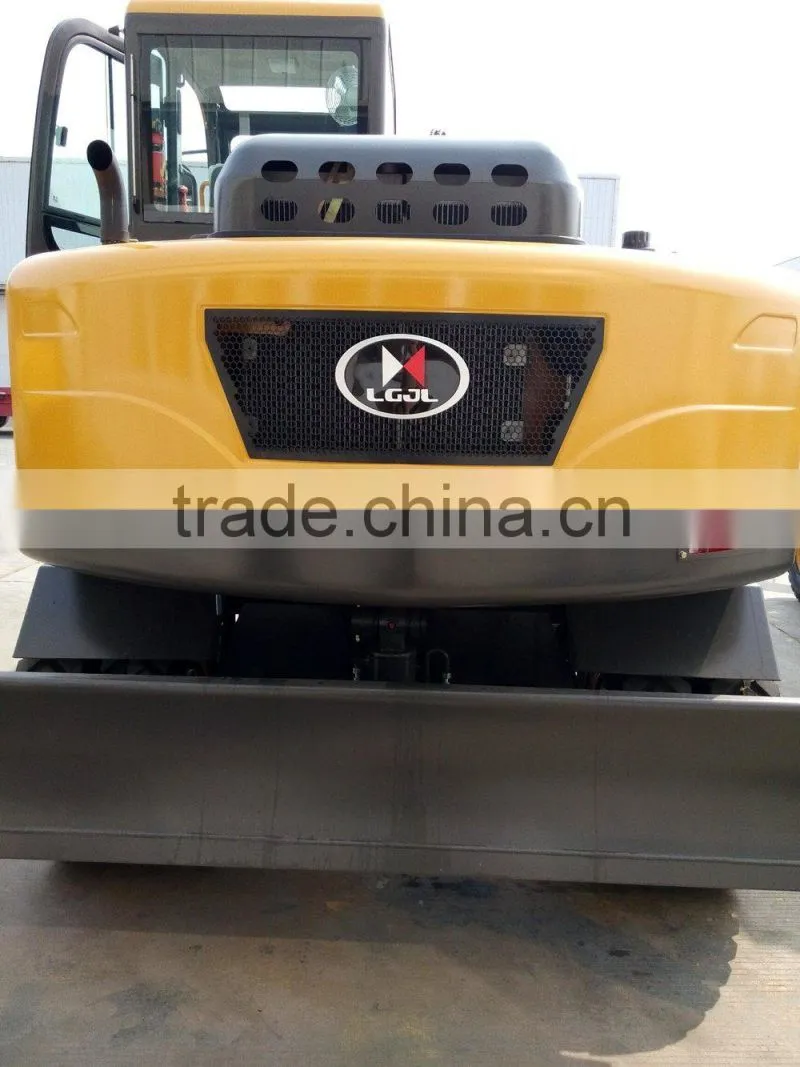 Used Mini Excavator, Excavator Used Cheap,LG6100 Excavator, Walking Wheel Excavator, 10T Wheel Excavator