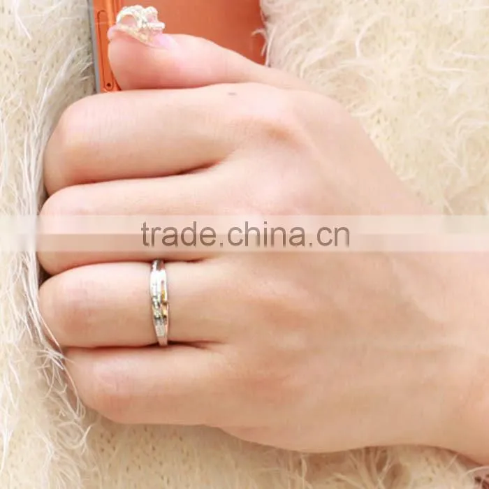 2015 jewelry from china titanium jewellry couple jewelry wedding rings