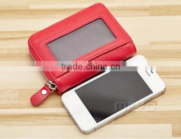 Luxury 3 splits smart key case with ID card pocket