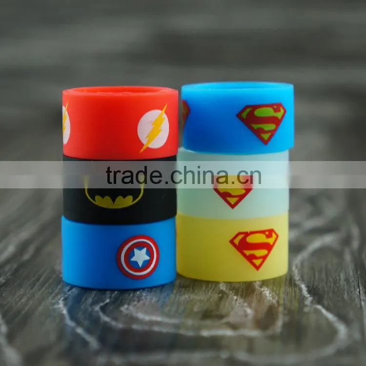 2015 new design Best selling products silicone vape band for eicg atomizer, tank mod, silicone vape band for christmas stocking