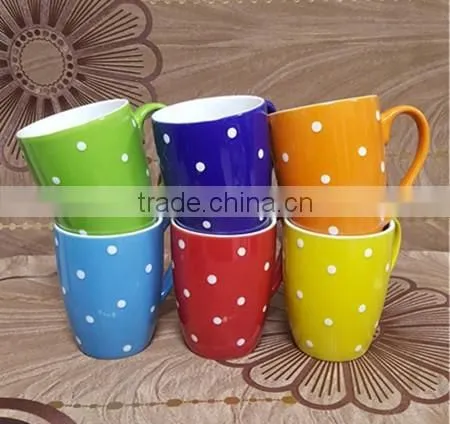 Beautiful red fancy glazed ceramic italian coffee cups manufacture