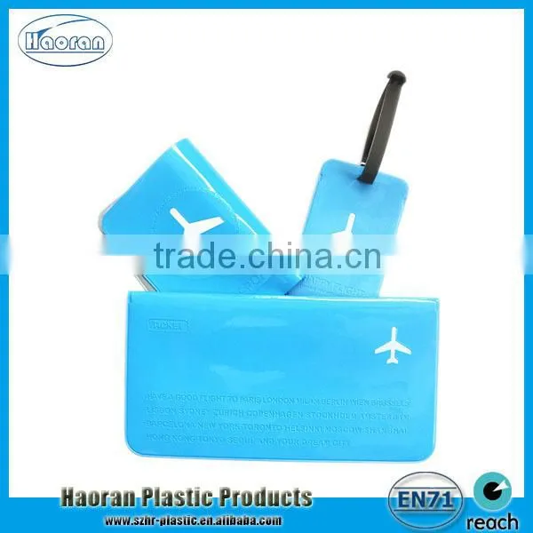 Vinyl travel document wallet for passports