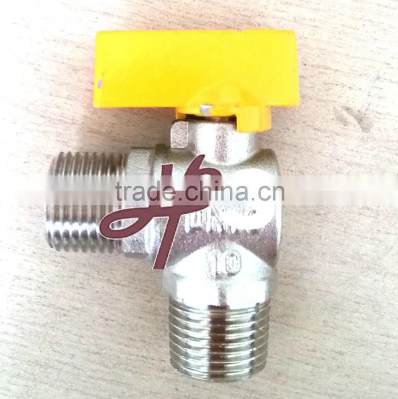 angle type gas ball valve