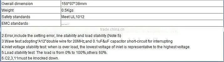 50W single output switching power supply 5V 12V 15V 24V
