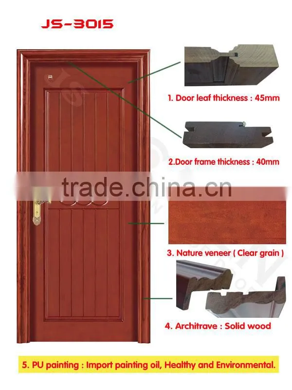 fancy design engineered veneer laminated inter wood doors