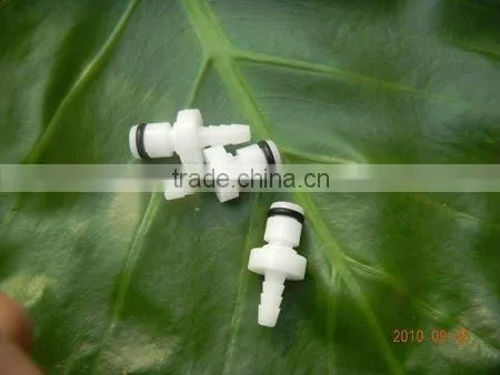 1/8" POM NBR small plastic quick disconnect plug