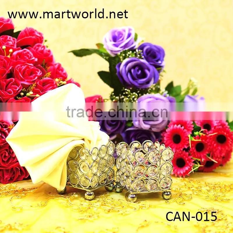 silver fashionable wedding candelabra, candle holders for wedding table center pieces,crystal table center piece(CAN-015)